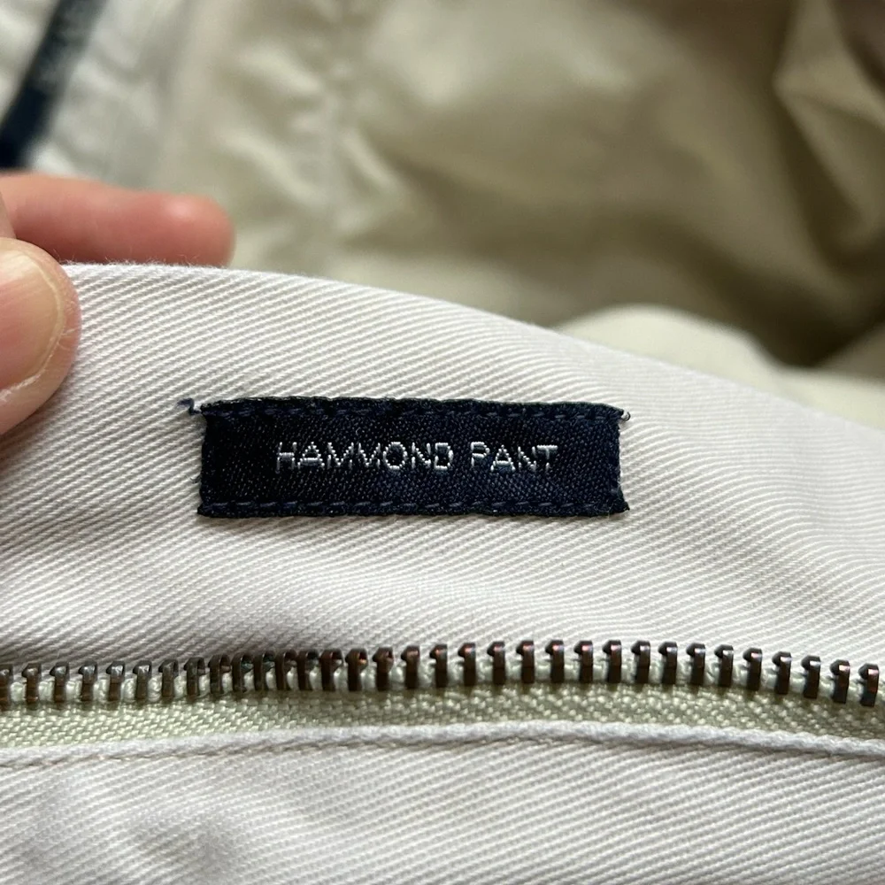 Polo Ralph Lauren Men’s Hammond Classic Fit Reverse Pleat Pant Ivory 36/30 Vtg